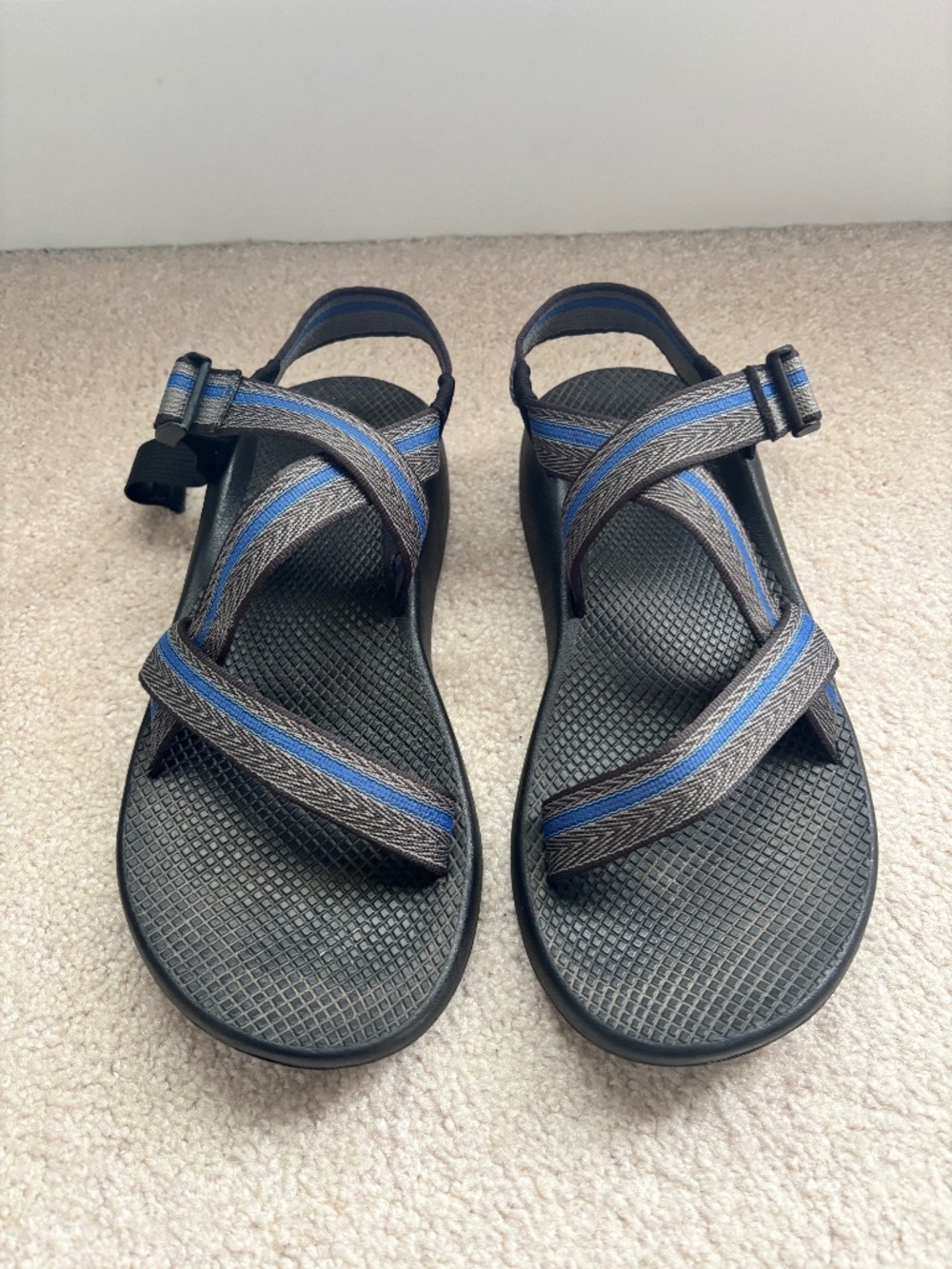 Chaco Z/2 Classic Sandals Men’s Size 12 Blue Gray Vibram Hiking Outdoor